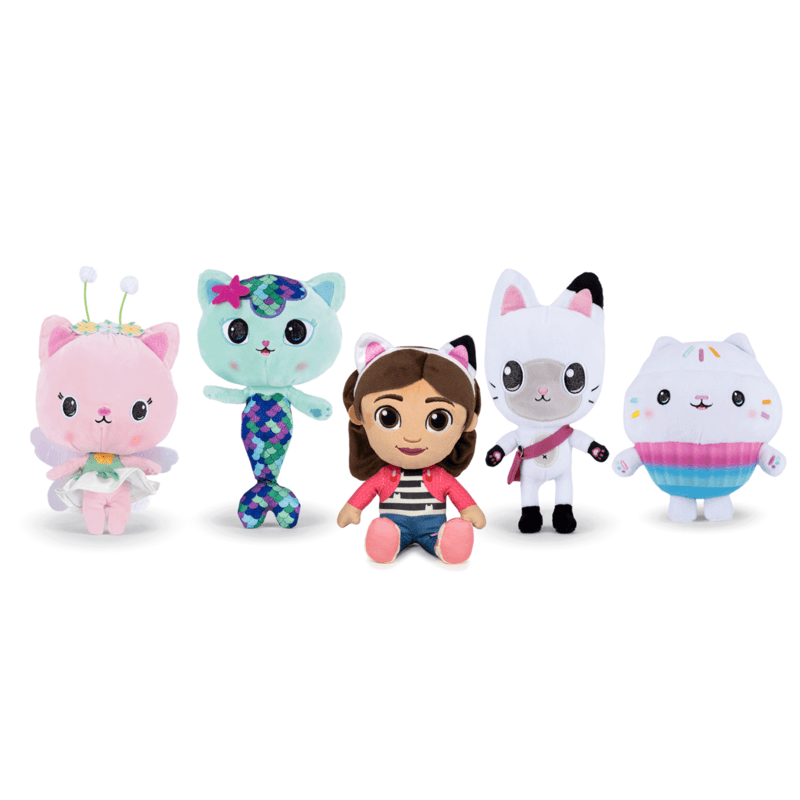 Lot de 5 peluches - Gabby et la maison magique - La Crypte Enchantée