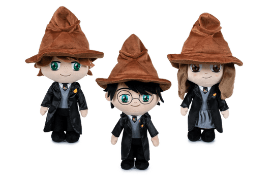 Harry Potter, Hermione ou Ron avec chapeau - 29cm chacune - La Crypte Enchantée