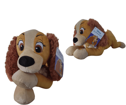 Peluche Belle - La Belle et le Clochard avec son : Élégance et Douceur Disney 🐾