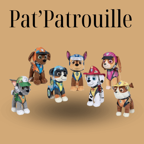 Lot de 7 Peluches de Pat'Patrouille - La Crypte Enchantée