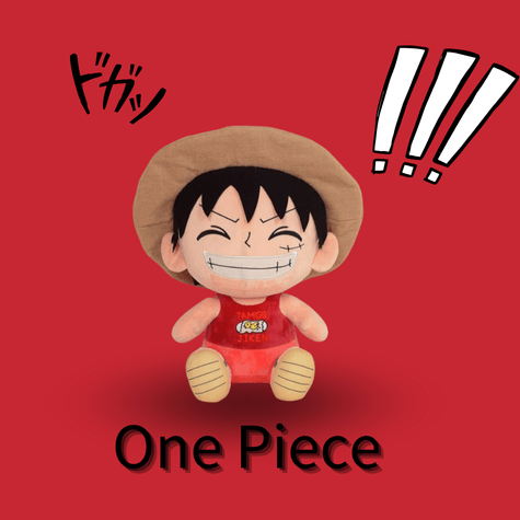 Peluche Luffy One Piece 25 cm - Deuxième Edition