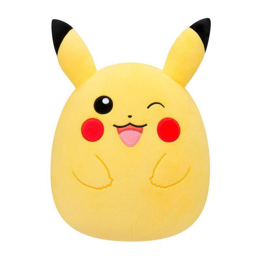 Peluche Pokémon - Squishmallows Pikachu Clin d'oeil - 50cm