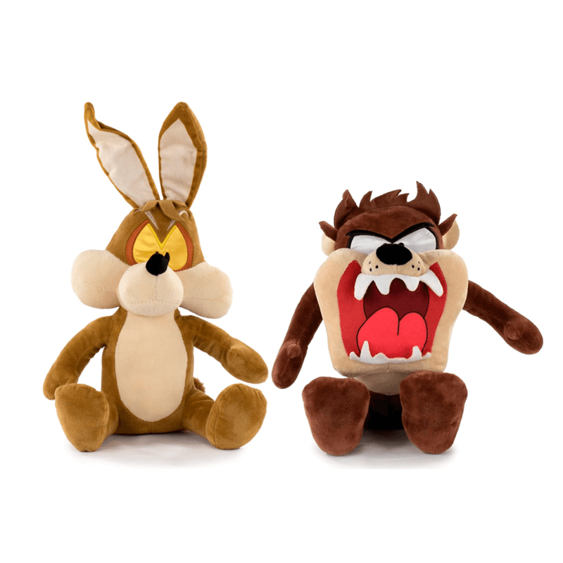 Lot de 2 peluches - Coyote et Taz - La Crypte Enchantée